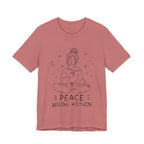 Peace Begins Within T-Shirt | Mindfulness Meditation Graphic Tee