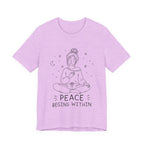 Peace Begins Within T-Shirt | Mindfulness Meditation Graphic Tee