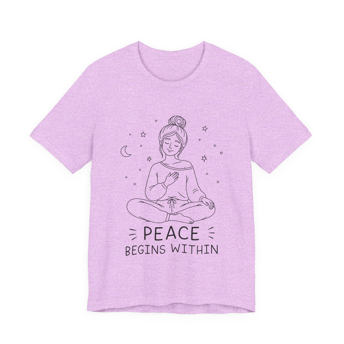 Peace Begins Within T-Shirt | Mindfulness Meditation Graphic Tee