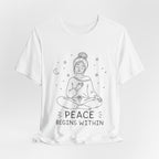Peace Begins Within T-Shirt | Mindfulness Meditation Graphic Tee