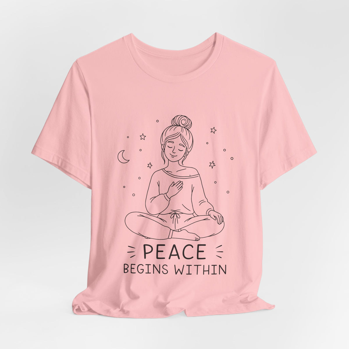 Peace Begins Within T-Shirt | Mindfulness Meditation Graphic Tee