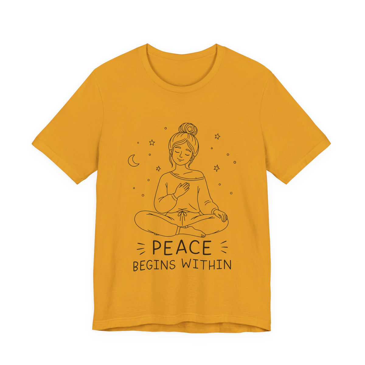 Peace Begins Within T-Shirt | Mindfulness Meditation Graphic Tee