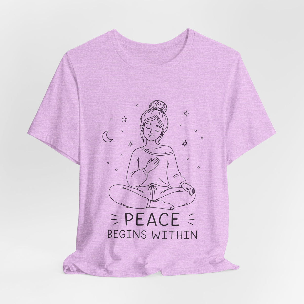 Peace Begins Within T-Shirt | Mindfulness Meditation Graphic Tee