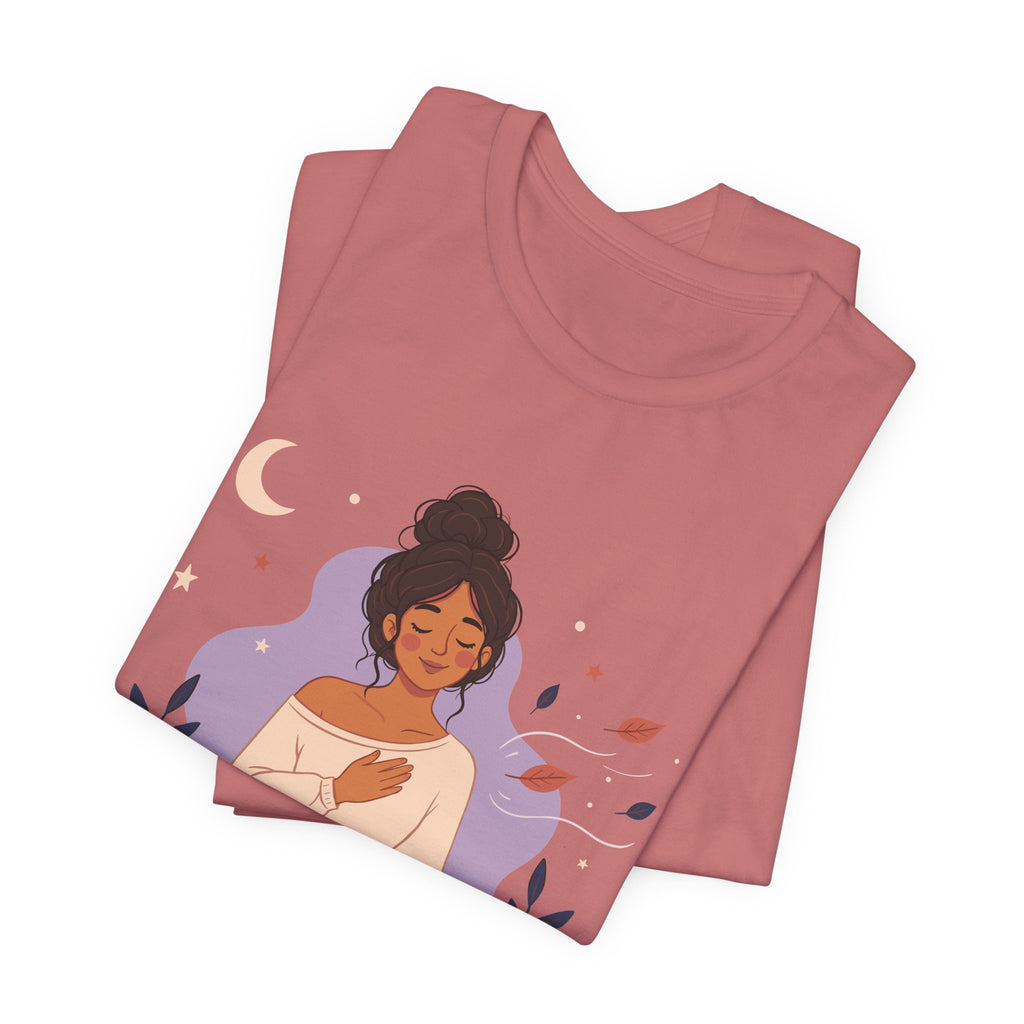 Breathe and Let Go Meditation T-Shirt | Mindfulness Inspirational Tee