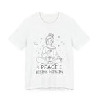 Peace Begins Within T-Shirt | Mindfulness Meditation Graphic Tee