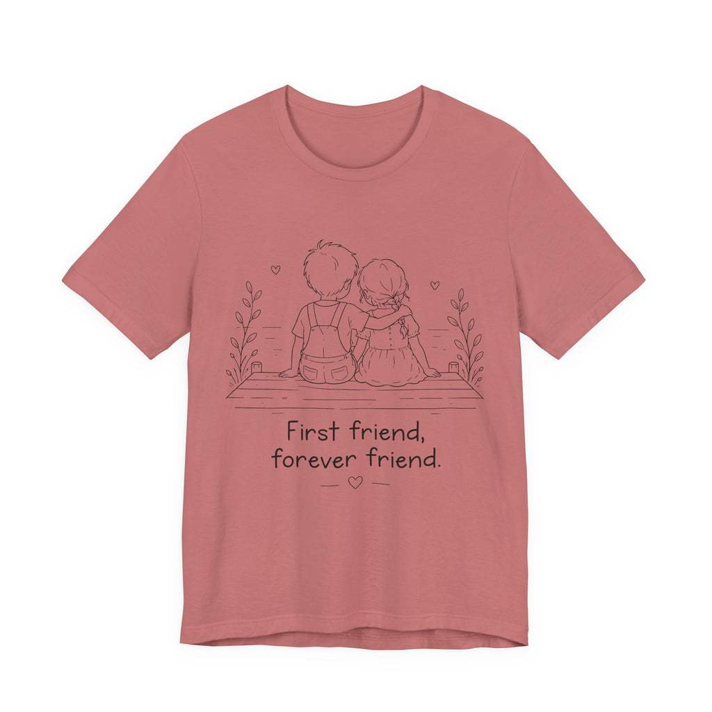 First Friend, Forever Friend T-Shirt | Best Friend Graphic Tee