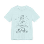 Peace Begins Within T-Shirt | Mindfulness Meditation Graphic Tee