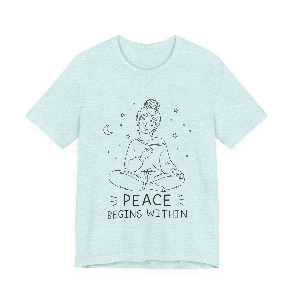 Peace Begins Within T-Shirt | Mindfulness Meditation Graphic Tee