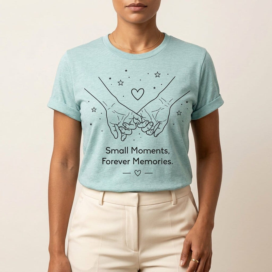 Small Moments Forever Memories T-Shirt | Romantic Couple Quote Tee