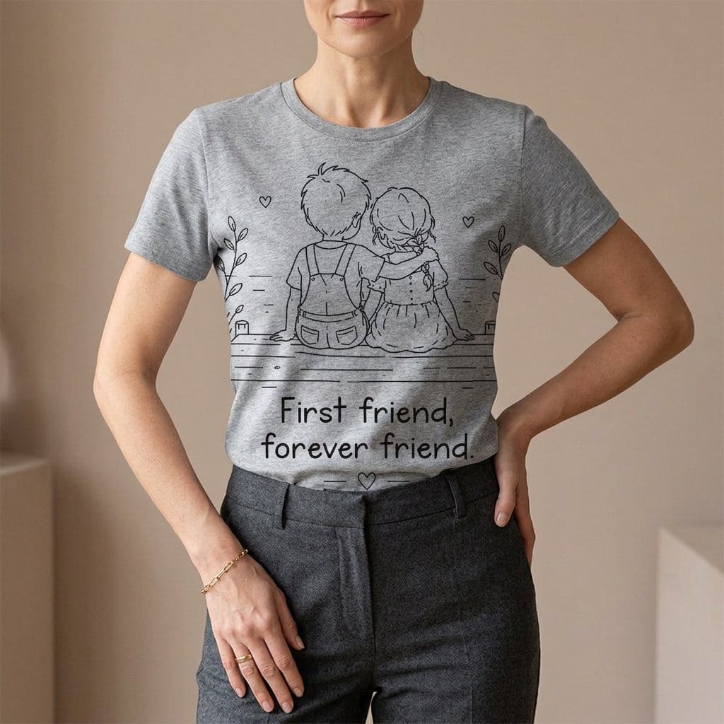 First Friend, Forever Friend T-Shirt | Best Friend Graphic Tee