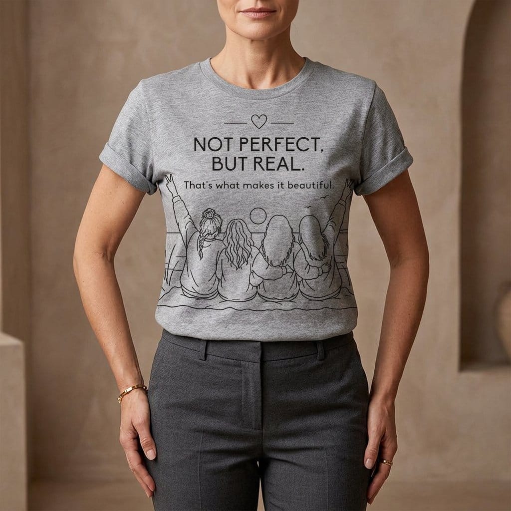 Not Perfect, But Real T-Shirt | Friendship Graphic Tee