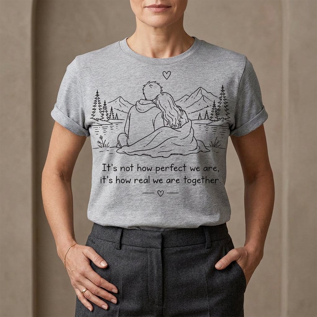 It's Not How Perfect We Are Together Couple T-Shirt
