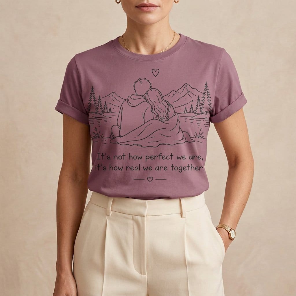 It's Not How Perfect We Are Together Couple T-Shirt