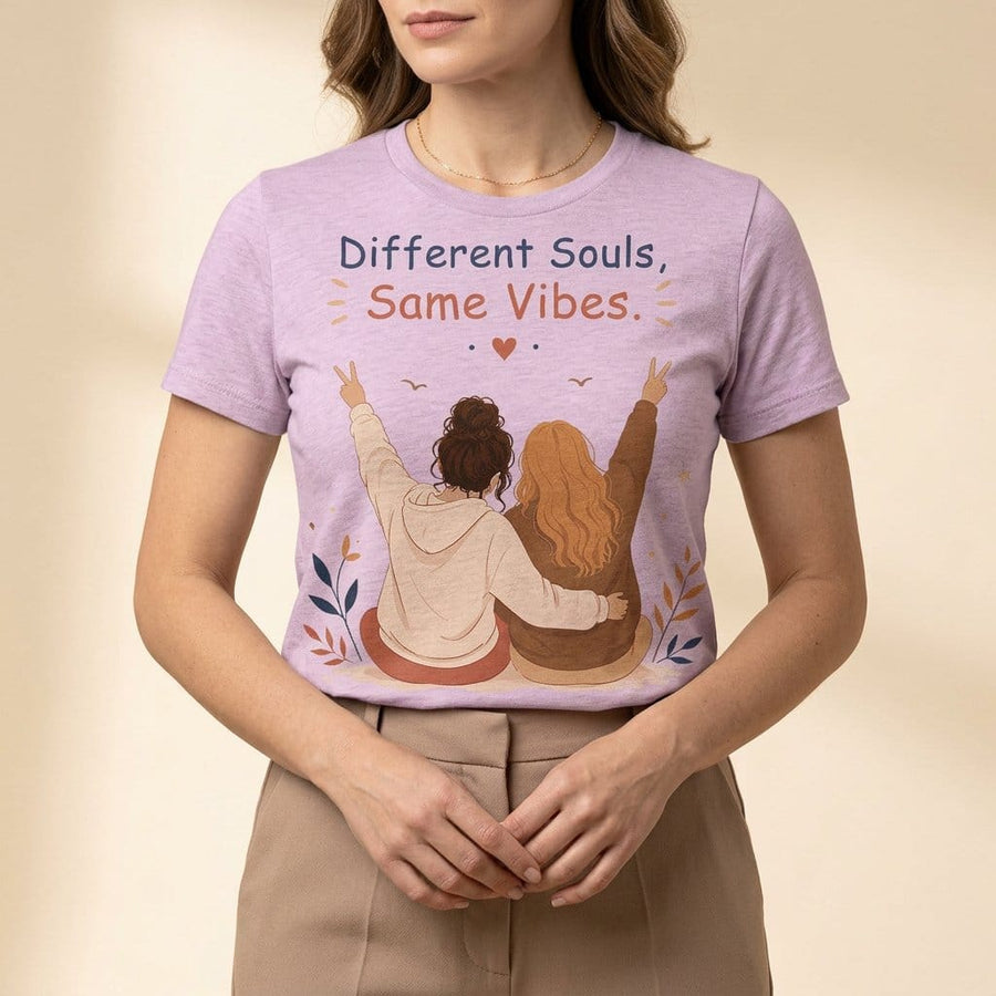 Different Souls Same Vibes Best Friends T-Shirt