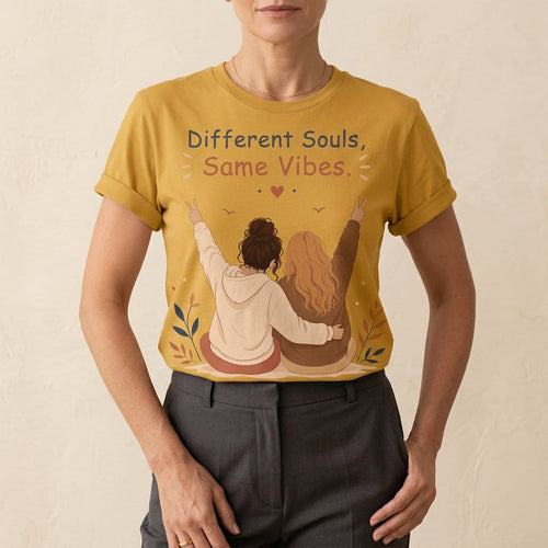 Different Souls Same Vibes Best Friends T-Shirt