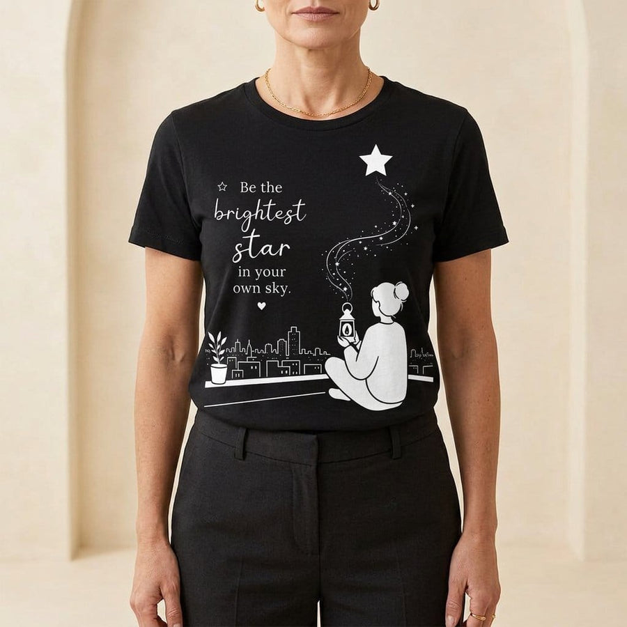 Be the Brightest Star in Your Own Sky T-Shirt | Inspirational Quote Tee